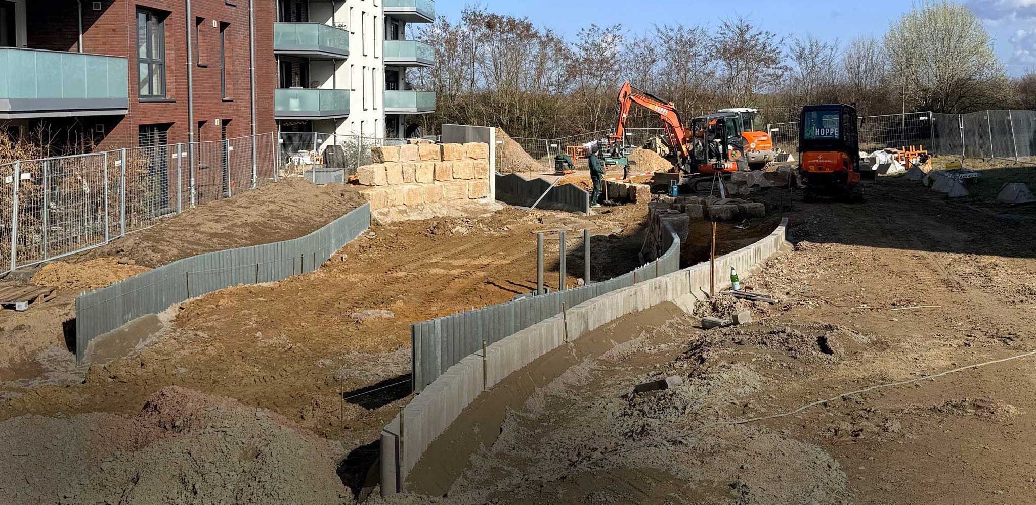 Kletterspielplatz im Bau